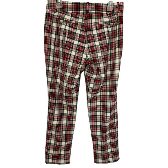 J. Crew Cameron Wool Pant in Snowy Stewart Tartan Plaid AT829 Size 6 - Picture 8 of 13